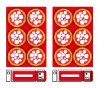 Allround 6+6 50521005 (25) K Italforni TK66 Pizzaofen, elektro, 6+6 Pizzen 32cm